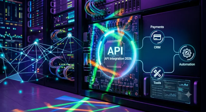 Project Created for API Integration in Web Development: How Businesses Connect Tools, Payments, CRM & Automation in 2026 using PHP as technology base