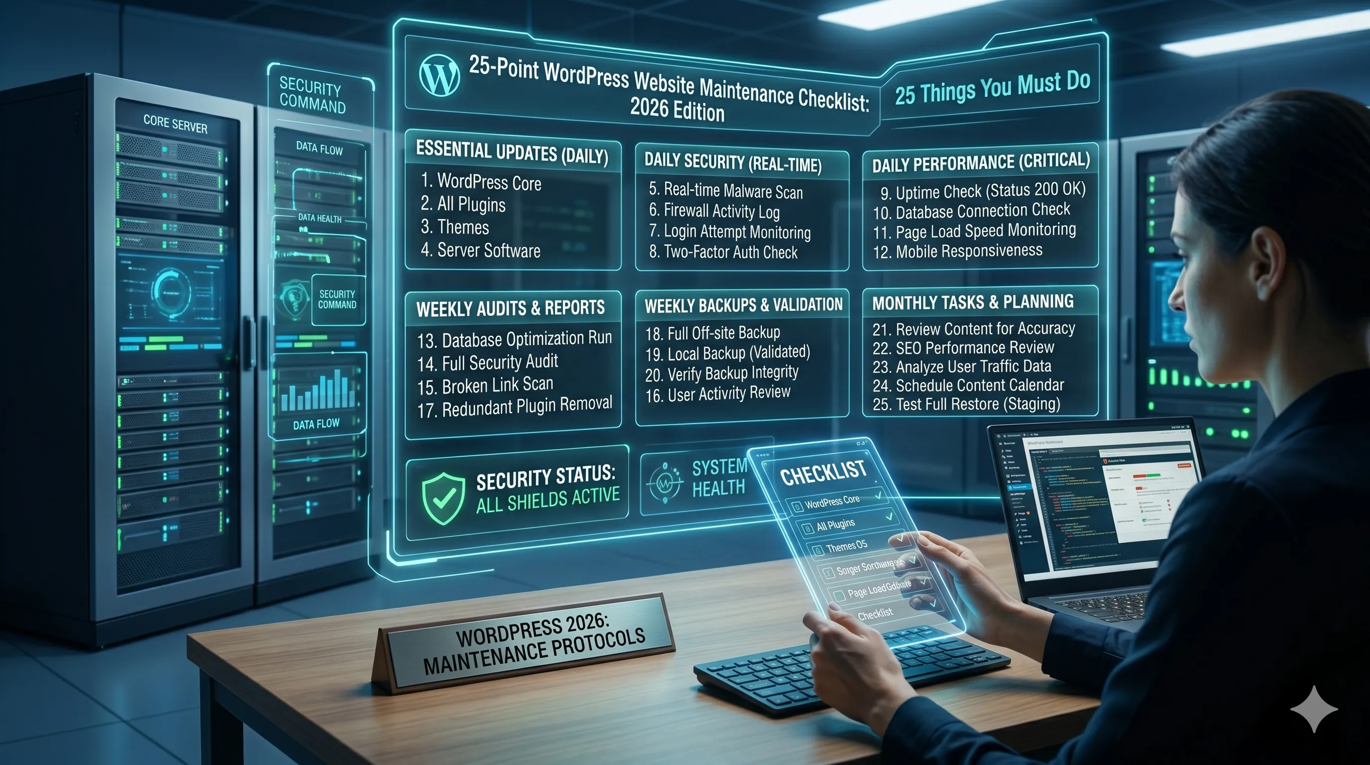 WordPress Website Maintenance Checklist: 25 Things You Must Do in 2026